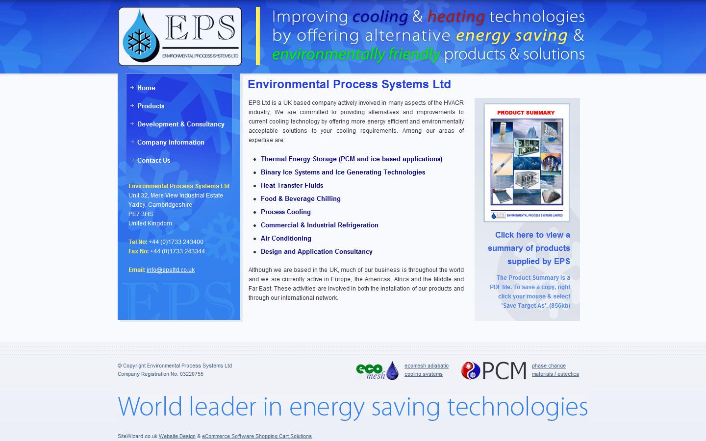 Environmental Process Systems Ltd Website