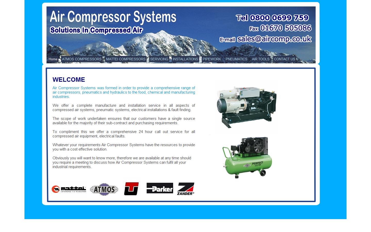 Air compressor Systems Website