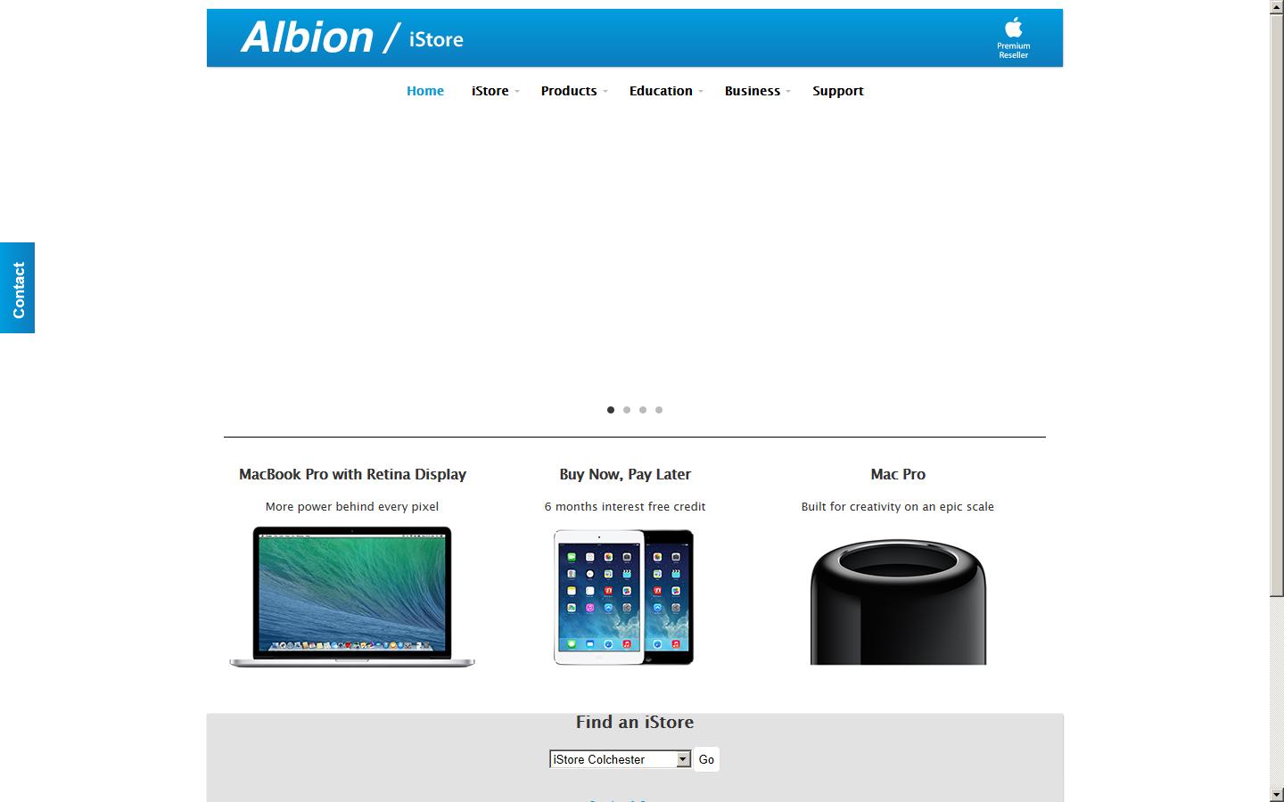 Albion Computers PLC Website