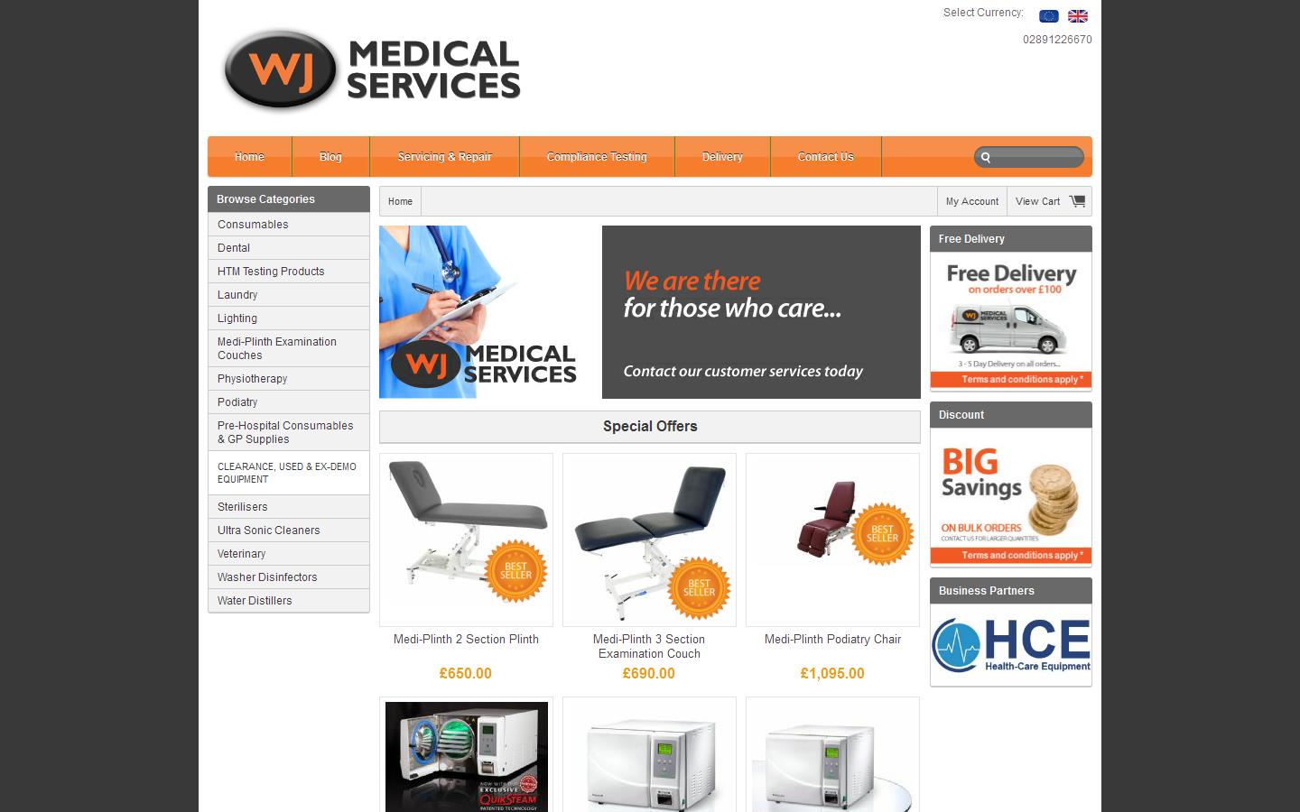 WJ Medical Services Website