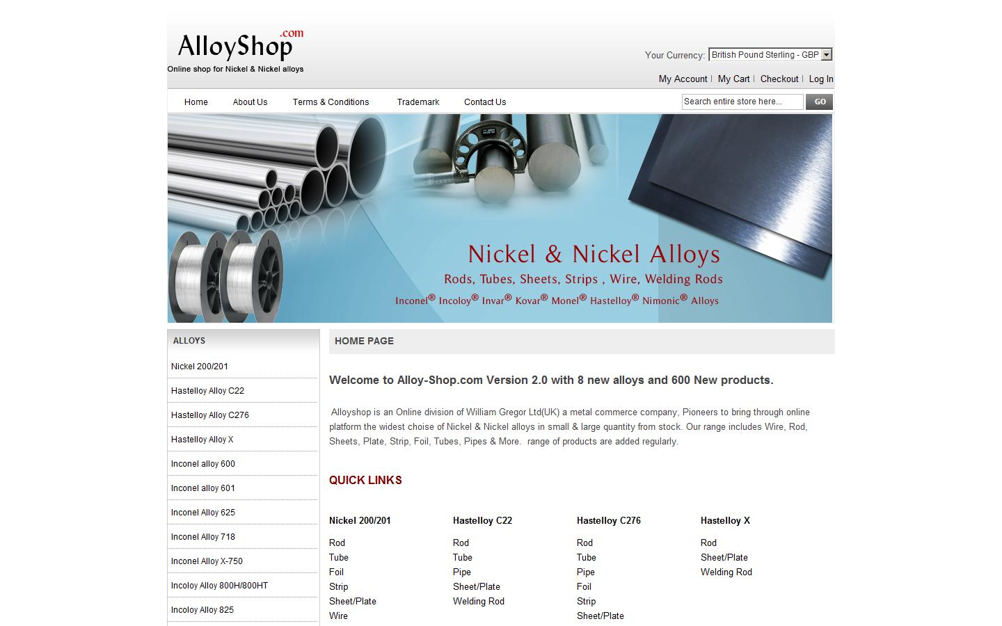 Alloy Shop Website