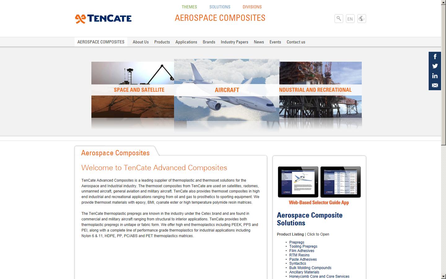 TenCate Advanced Composites Website