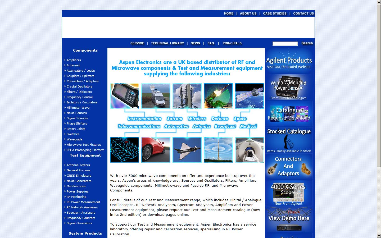 Aspen Electronics Ltd Website