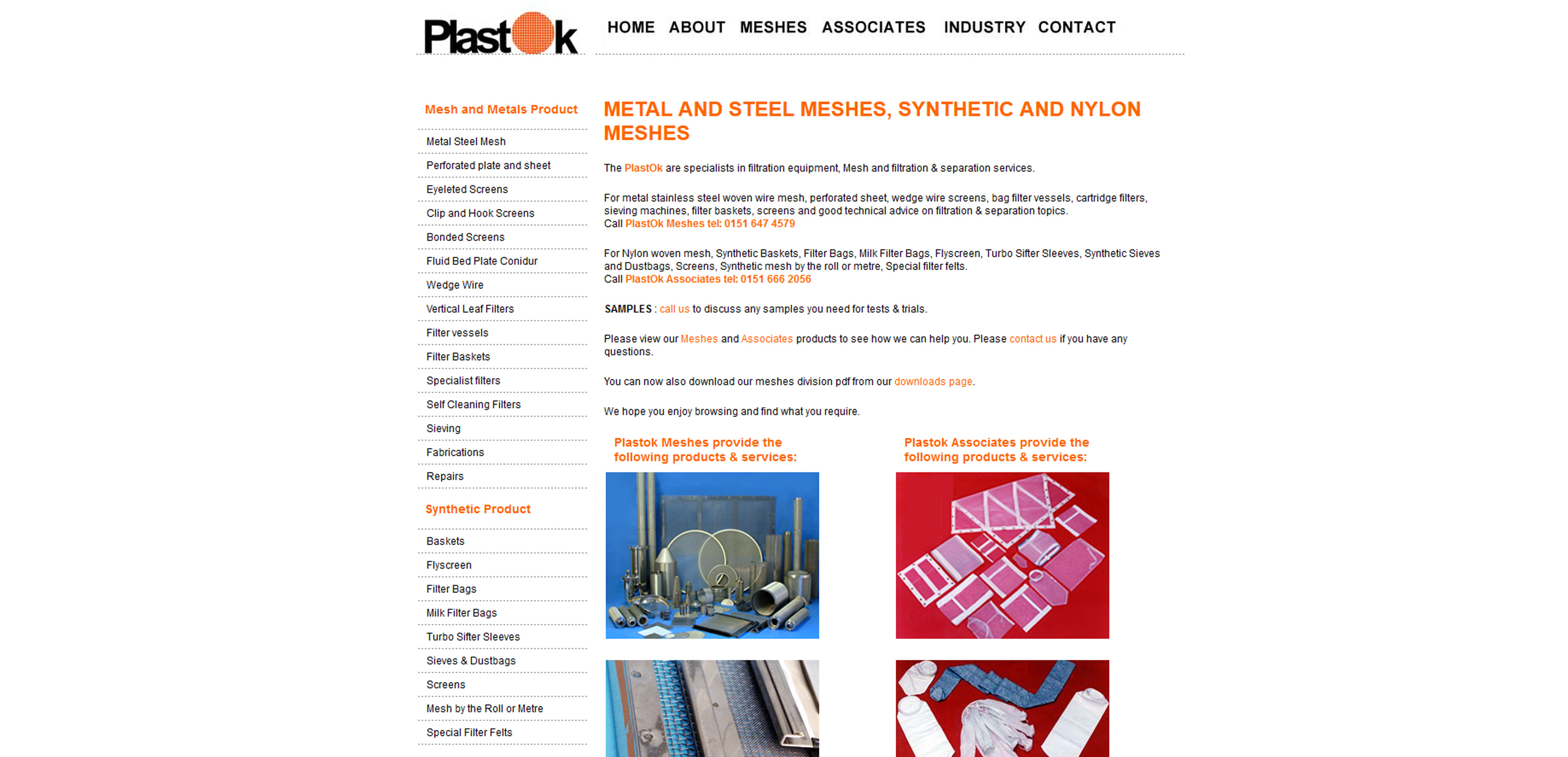 PlastOk (Meshes & Filtration) Ltd Website