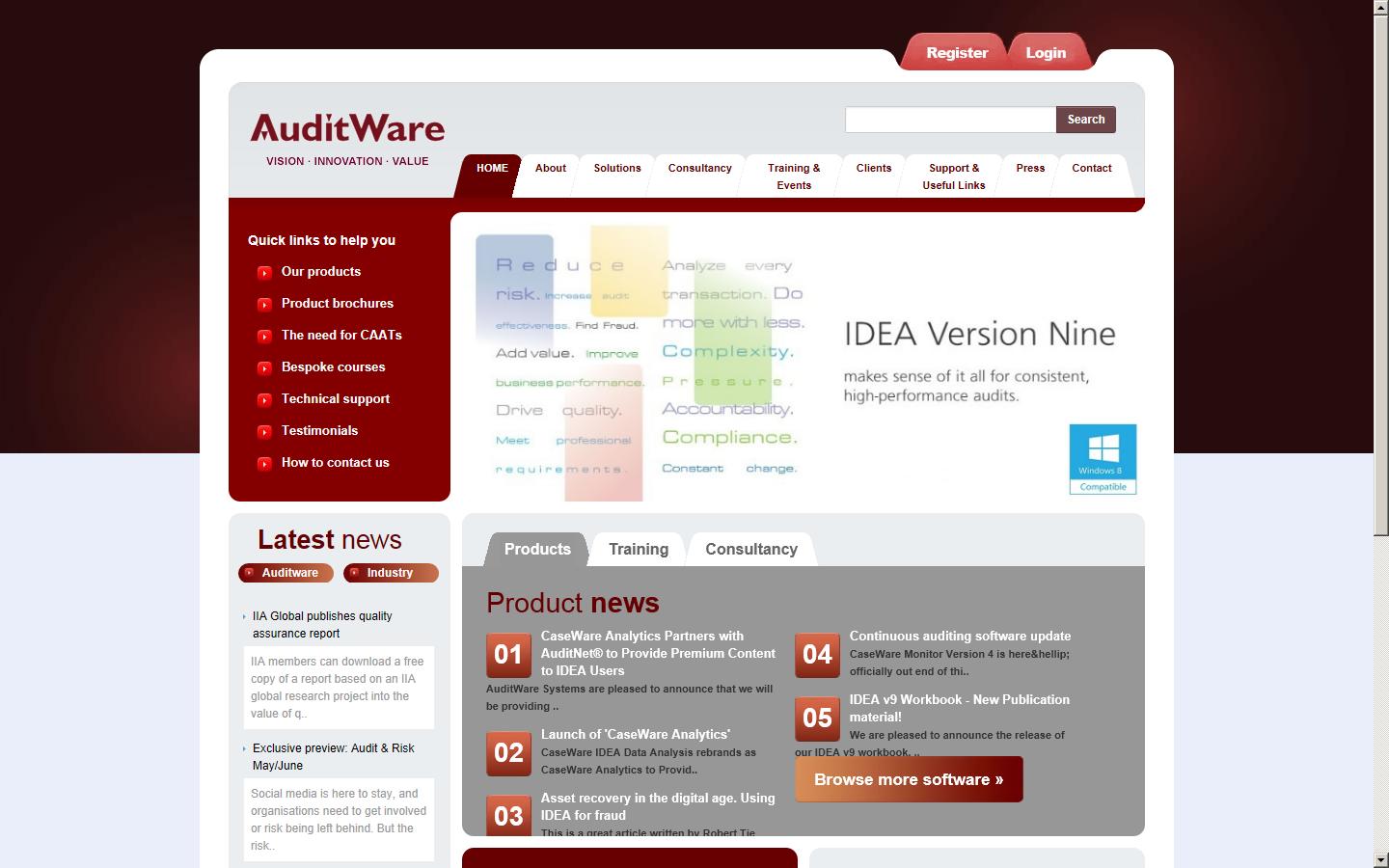 AuditWare Systems Website