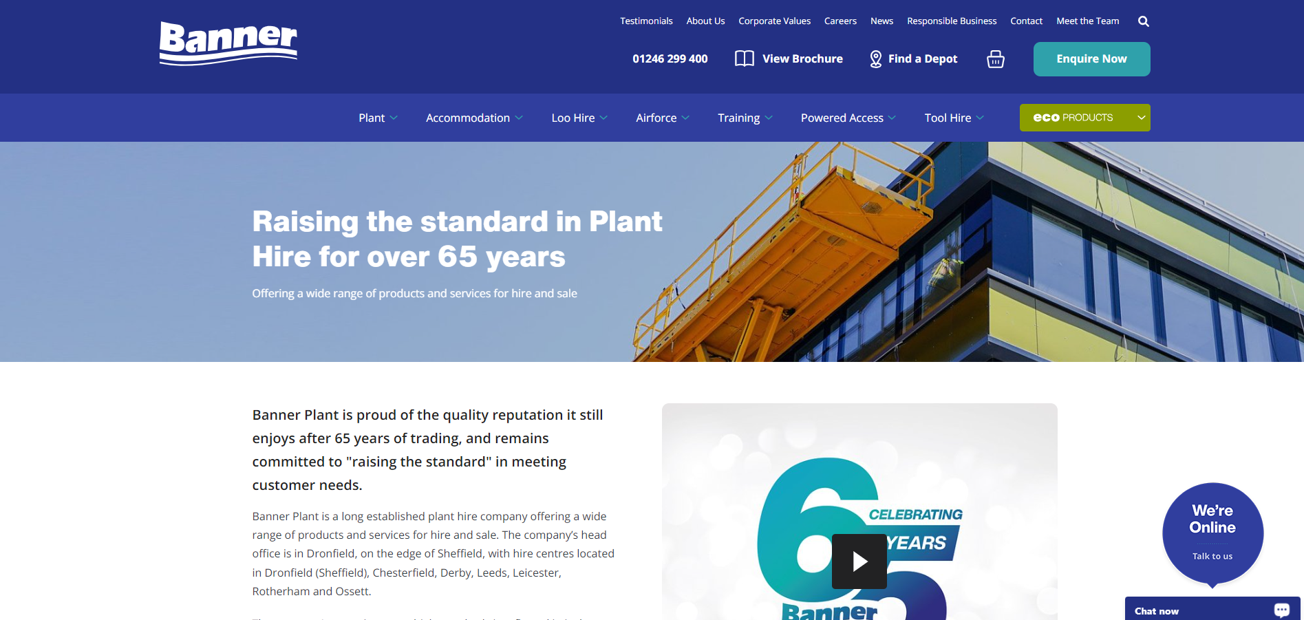 Banner Plant Ltd  Website