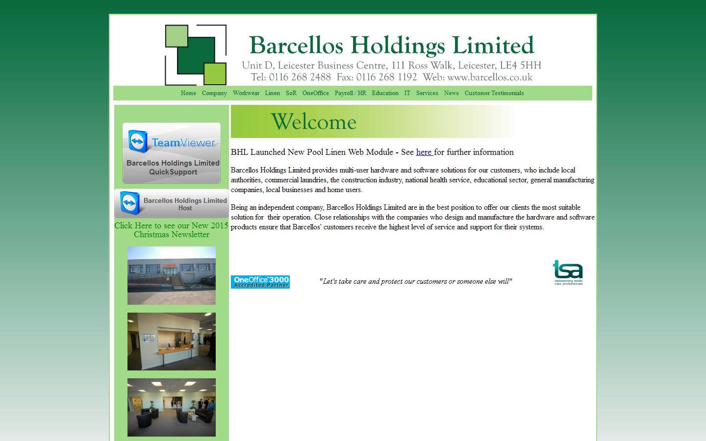 Barcellos Holdings Ltd Website