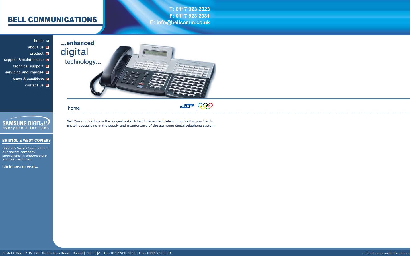 Bell Communications  Website