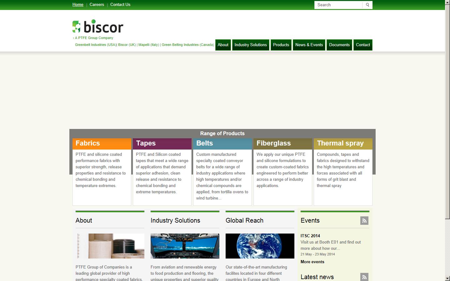 Biscor Ltd Website