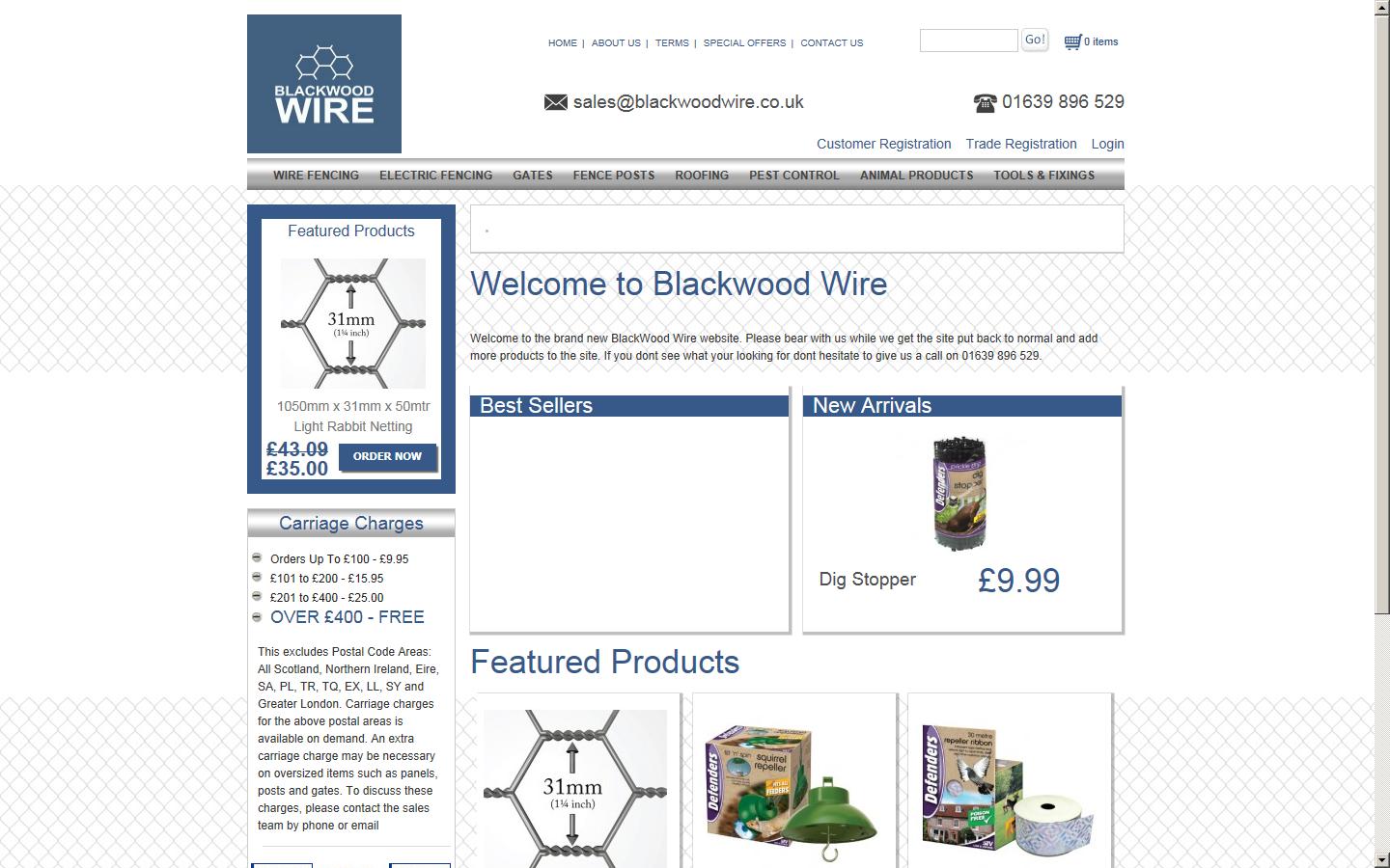 Blackwood Wire Products Ltd Website