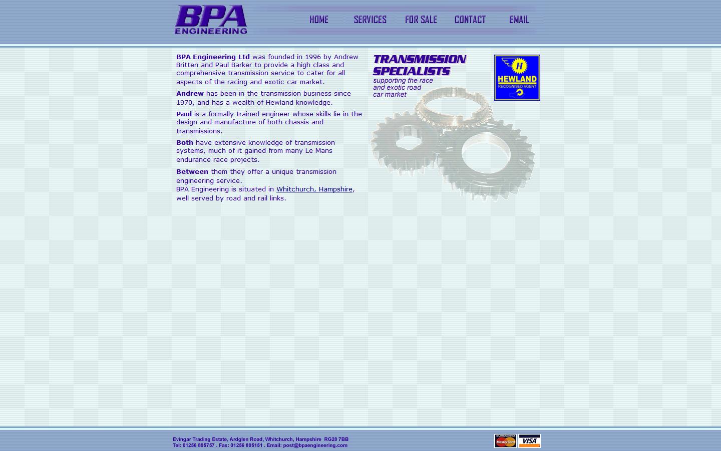 BPA Engineering Ltd Website