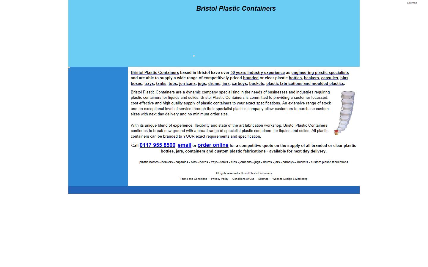 Bristol Plastic Containers Website