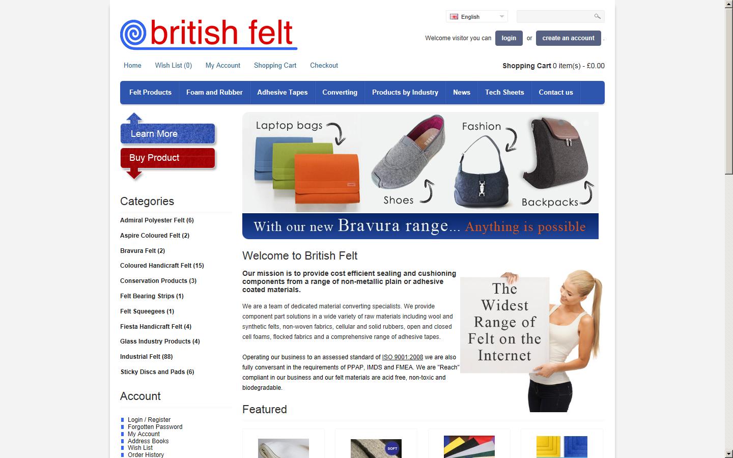 British Felt Co. Website