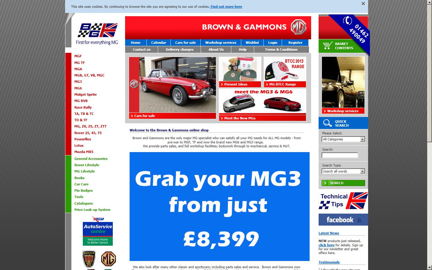 Brown & Gammons Ltd Website