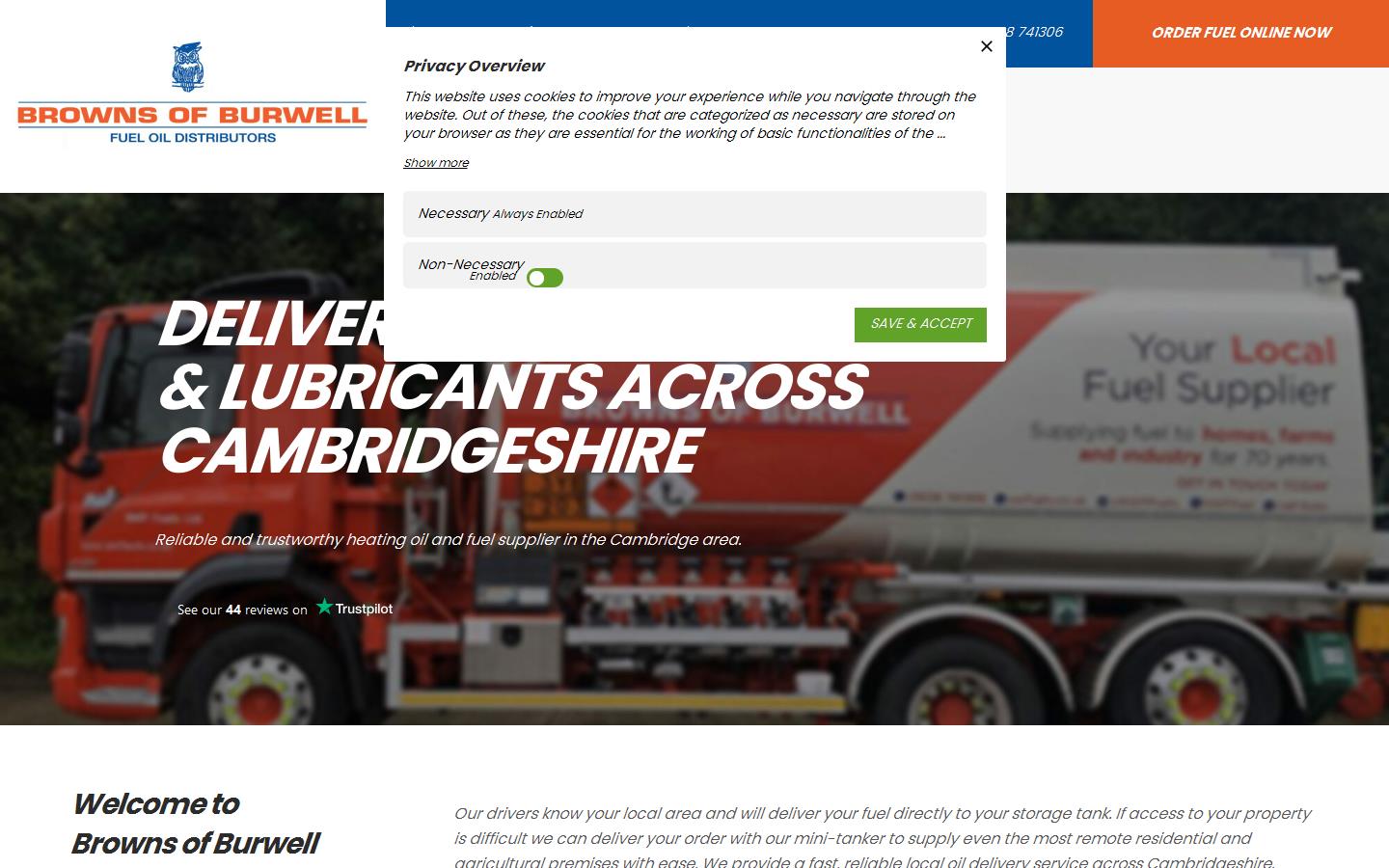 Browns of Burwell Ltd Website