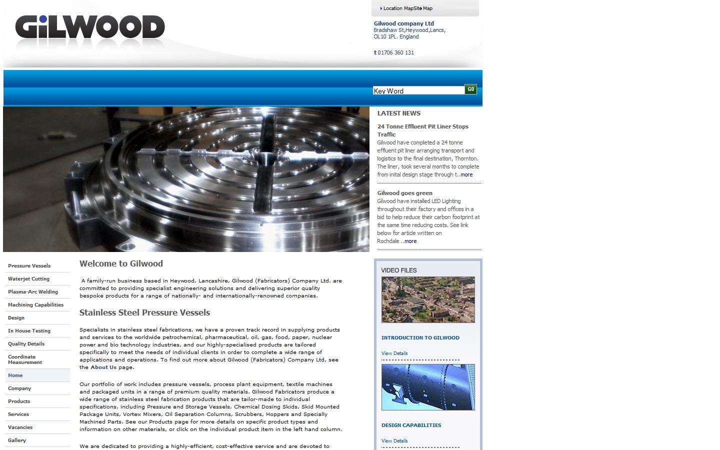 Gilwood (Fabricators) Company Ltd. Website