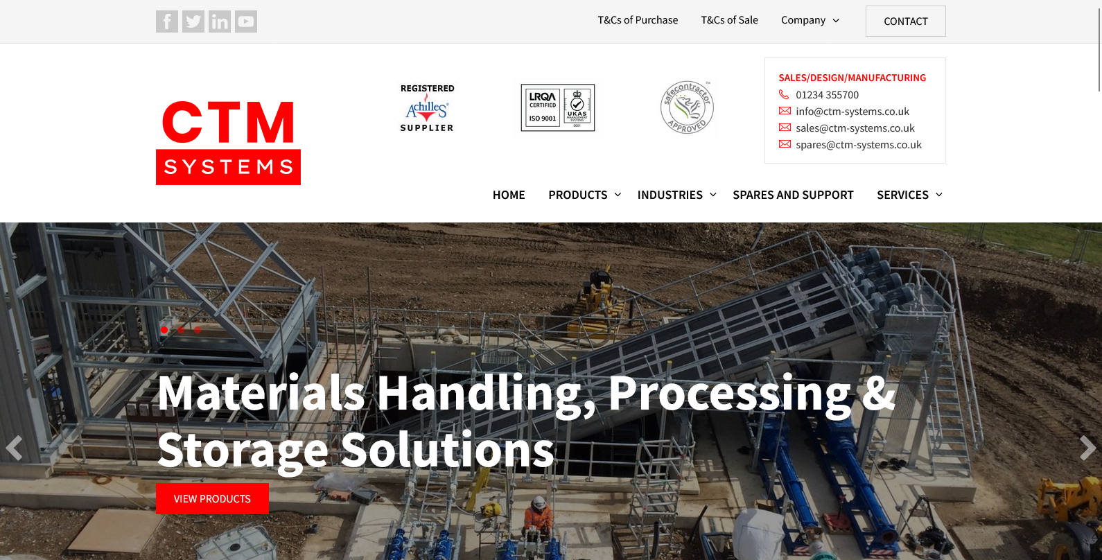 CTM Systems Ltd Website