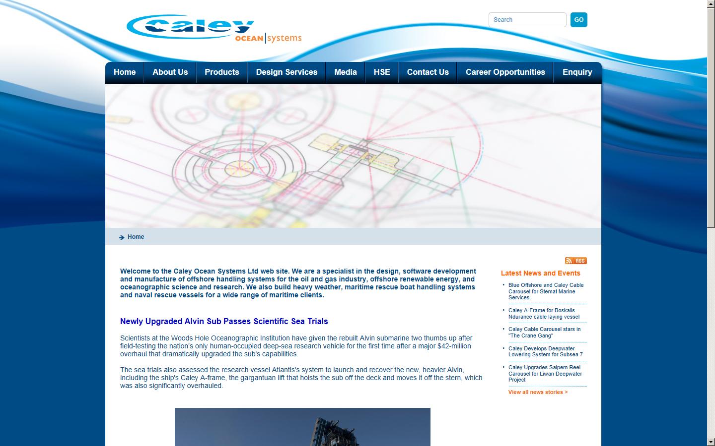 Caley Ocean Systems Website