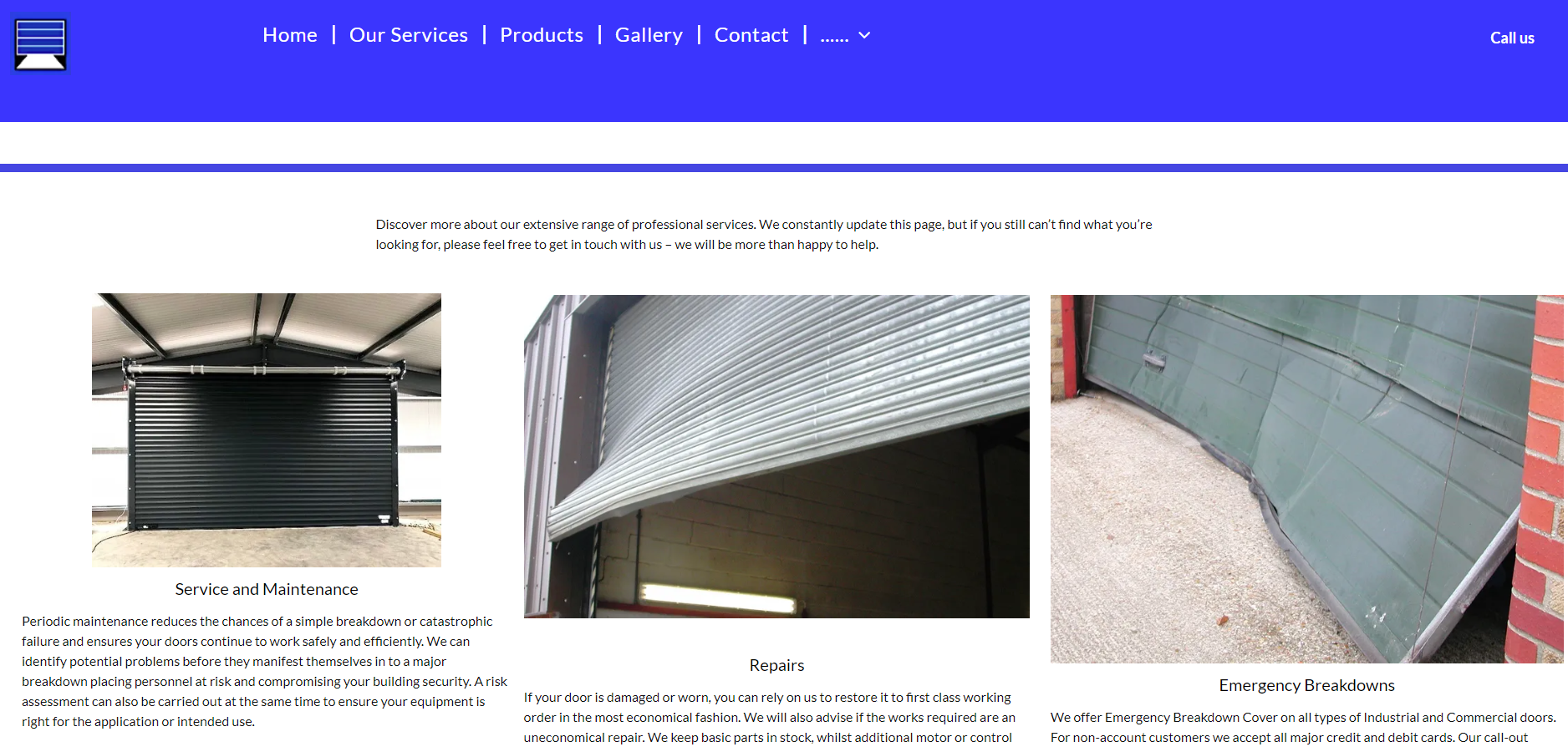 Cambridge Door Services Ltd Website