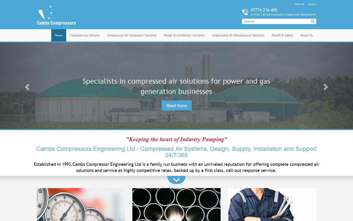 Cambs Compressor Engineering Ltd  Website