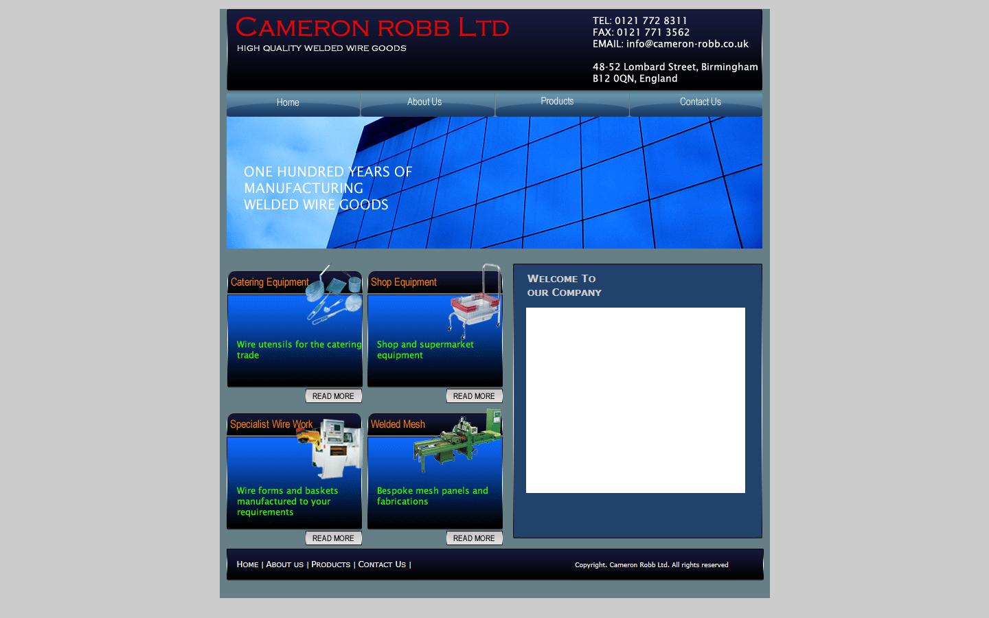 Cameron Robb Ltd Website