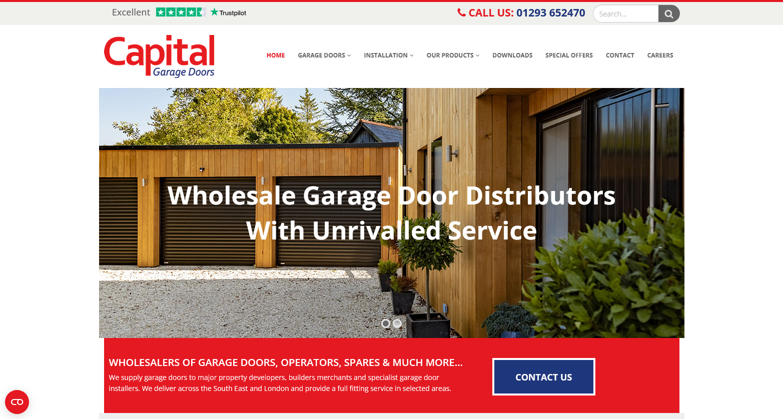 Capital Garage Doors Ltd Website