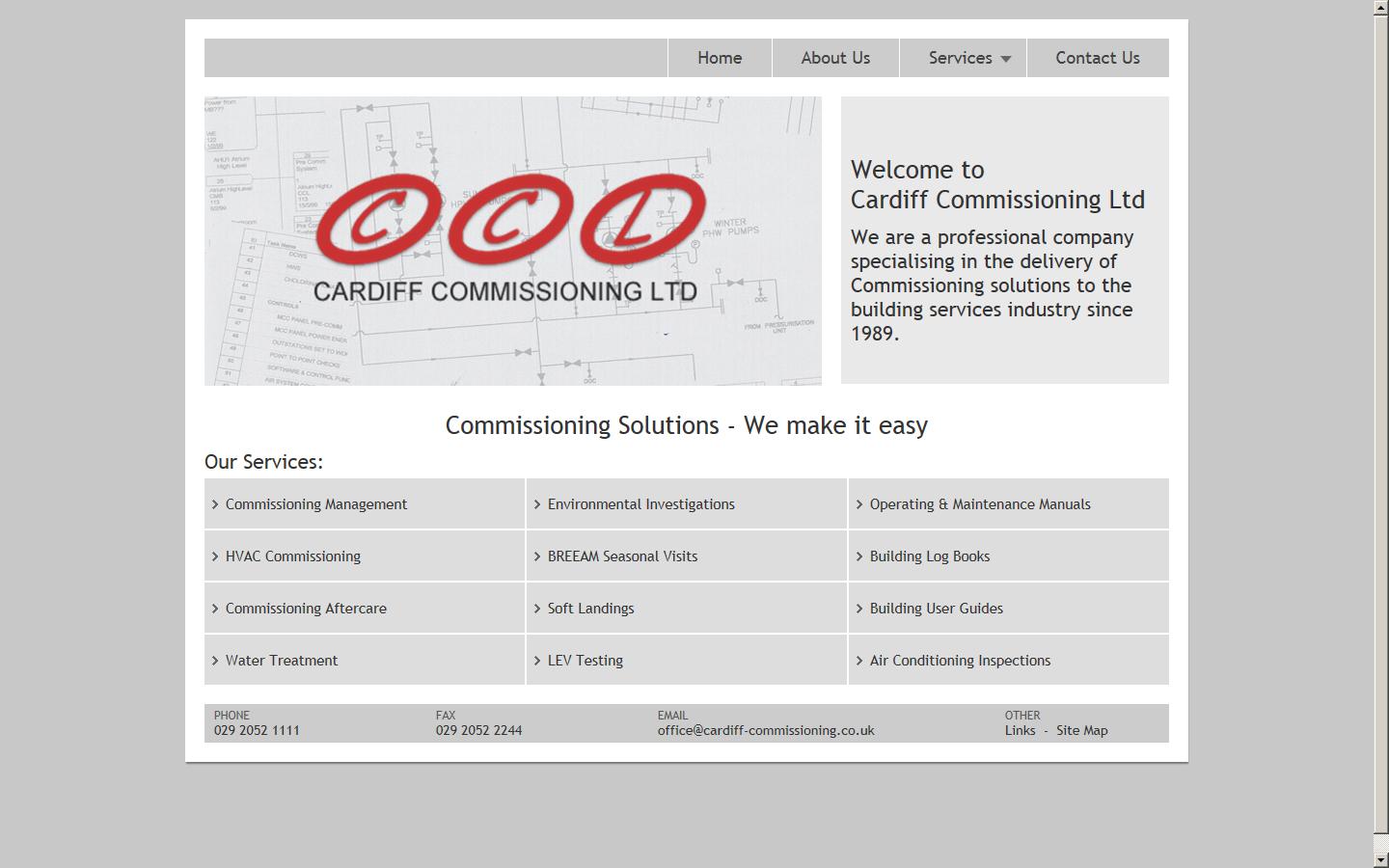 Cardiff Commissioning Ltd Website