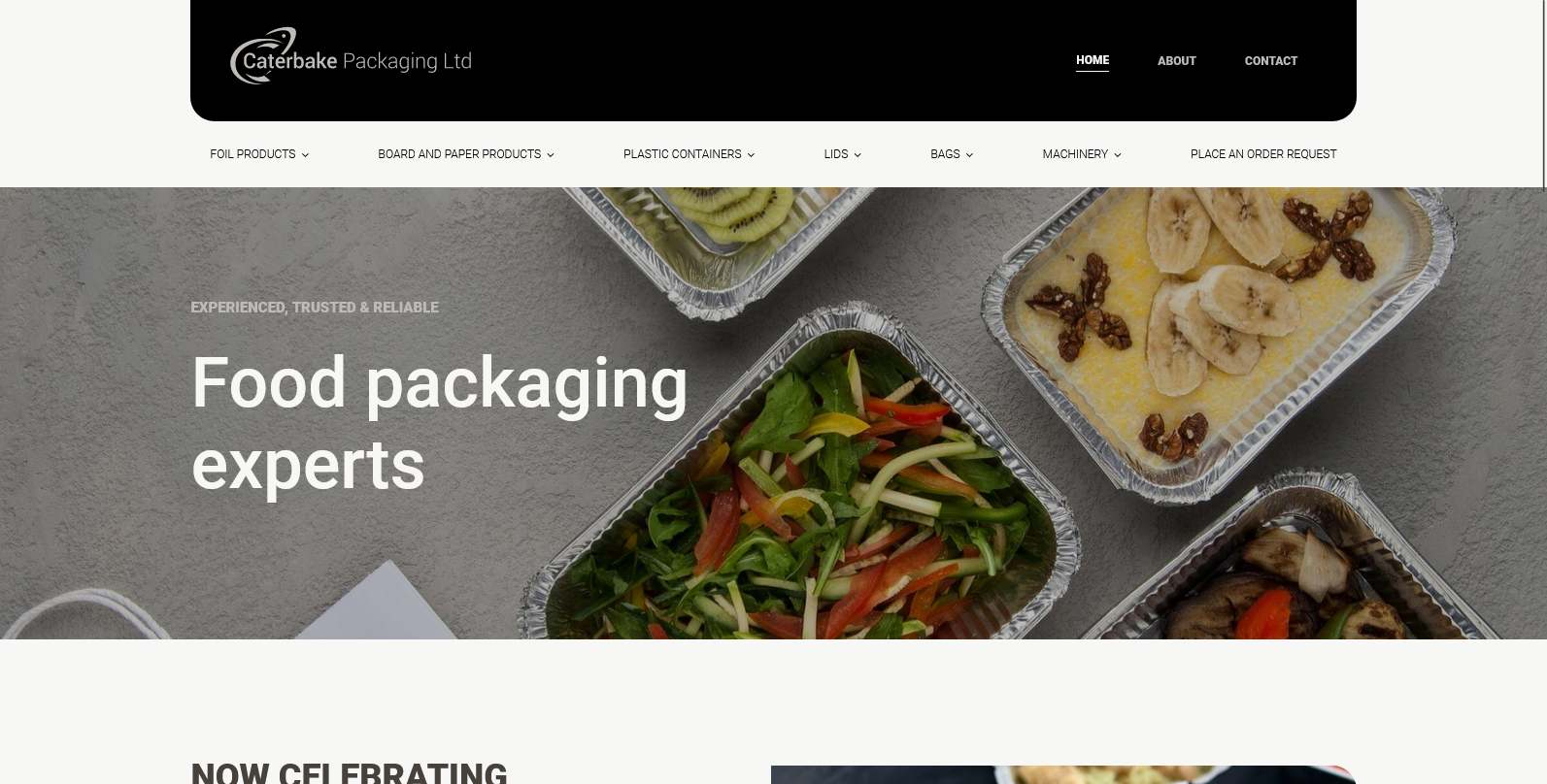 Caterbake Packaging Ltd Website