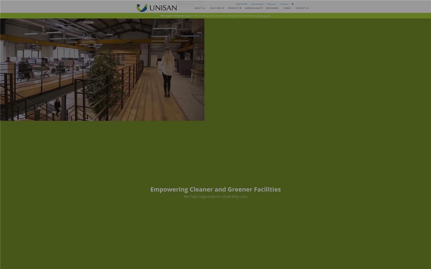 Unisan Products Website