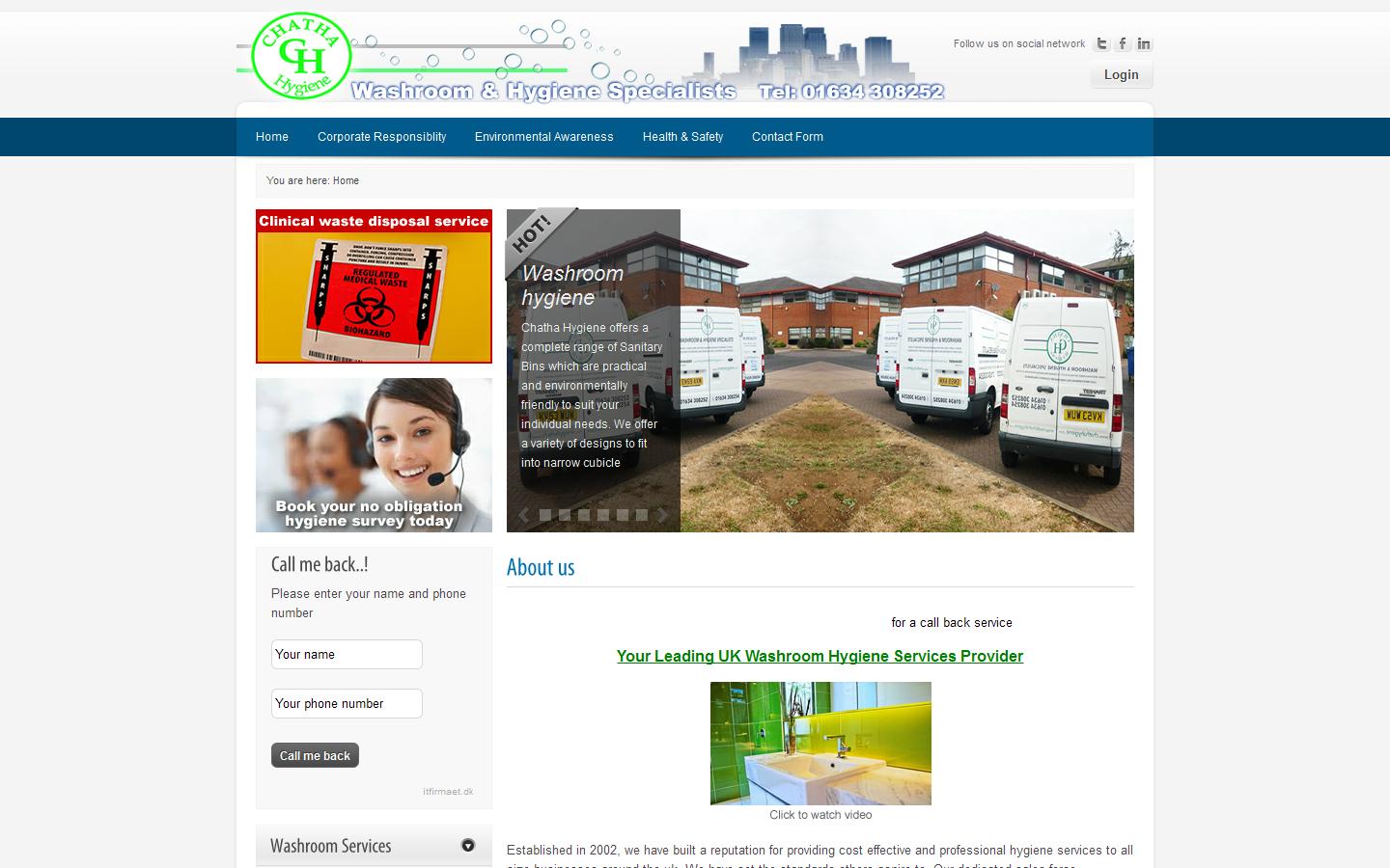 Chatha Hygiene Ltd Website