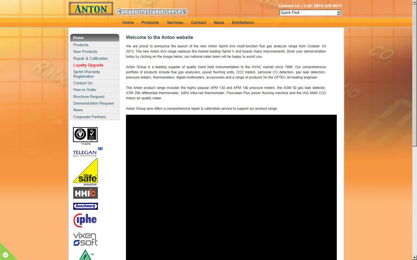 Anton Industrial Services Ltd Website