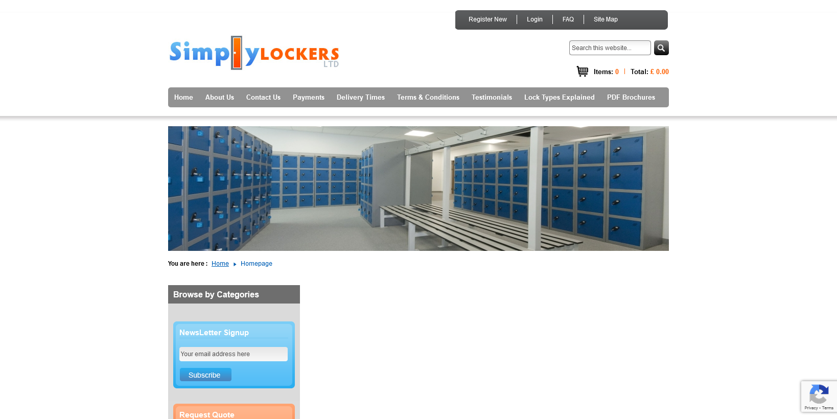 Simply Lockers Ltd Website