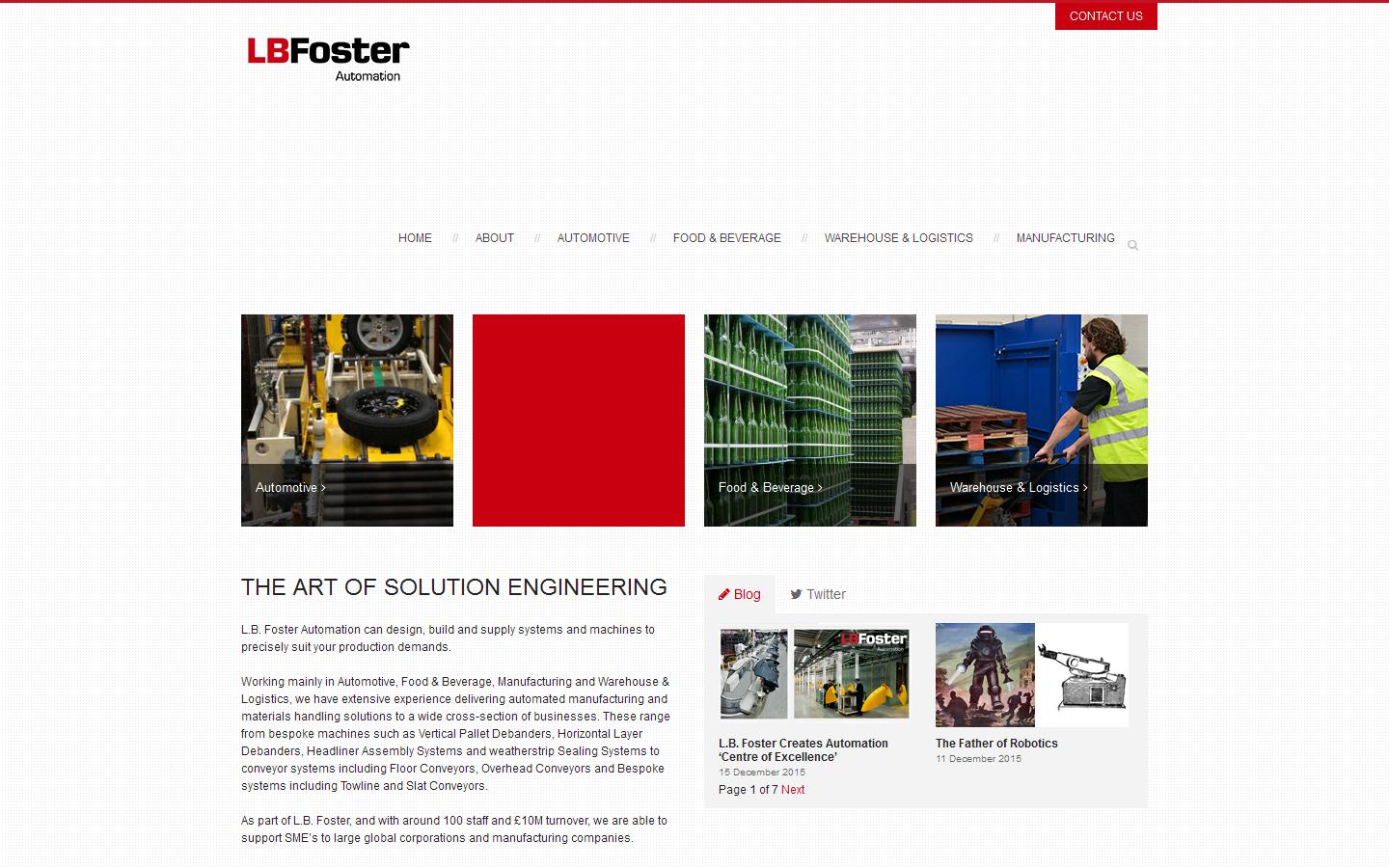 LB Foster Automation Website