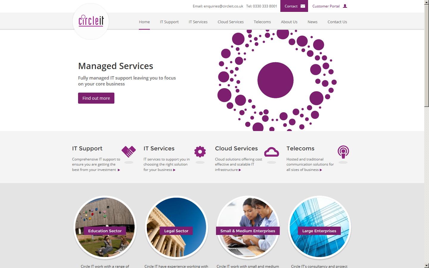 Circle IT Solutions Ltd Website