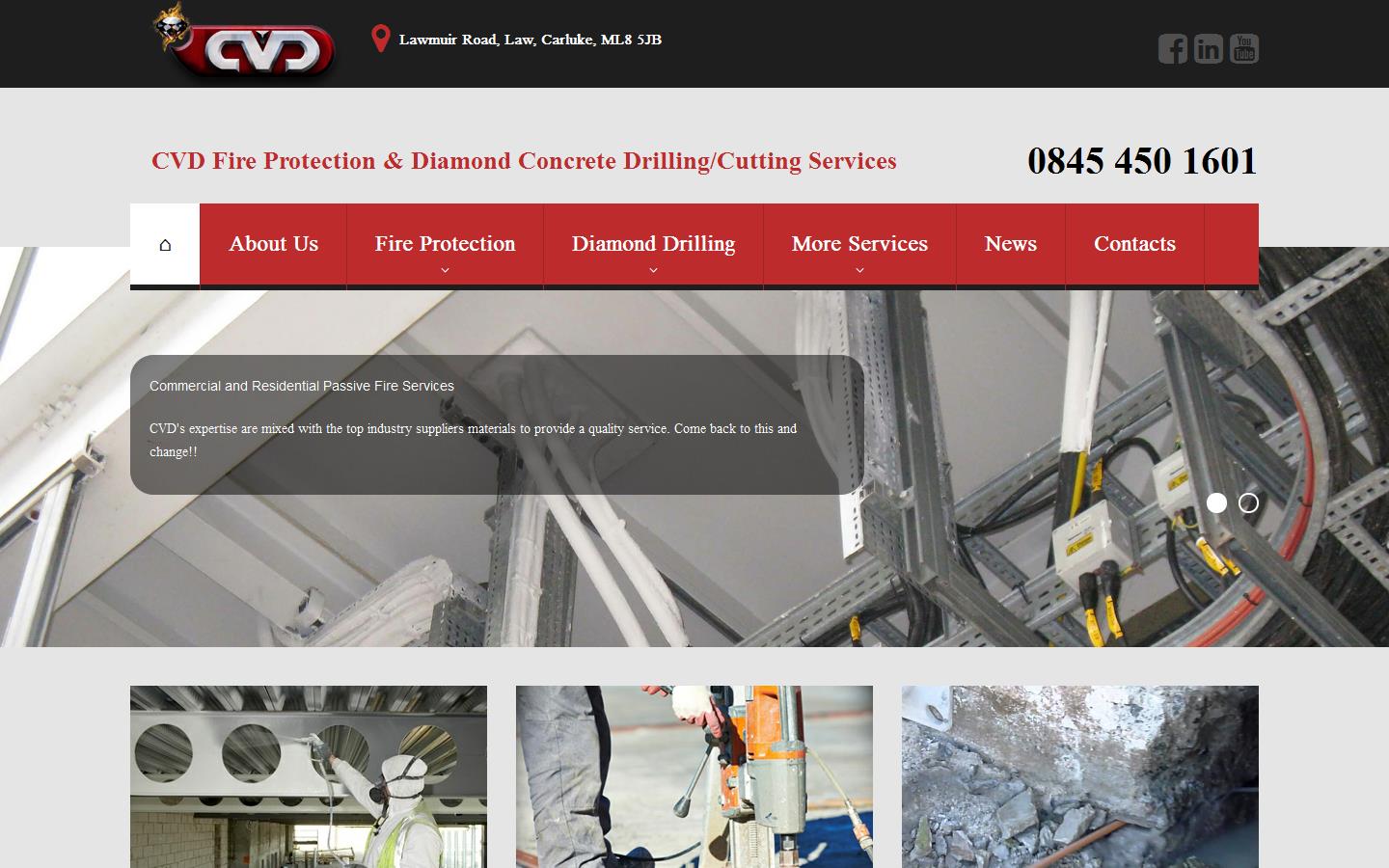 CVD Fire Protection Ltd  Website