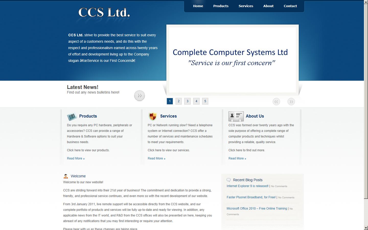 Complete Computer Systems Ltd Website