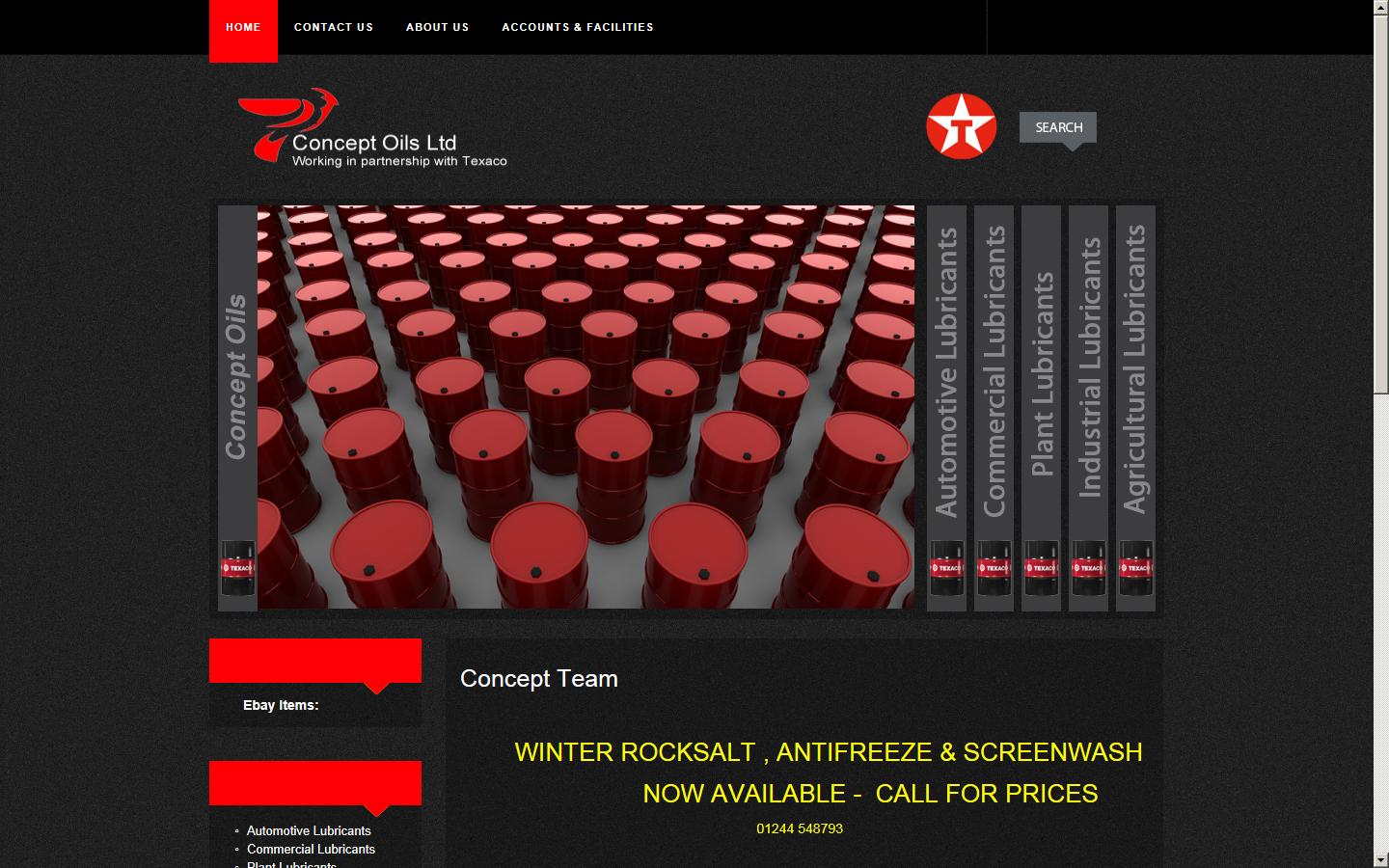 Concept Oils Ltd Website