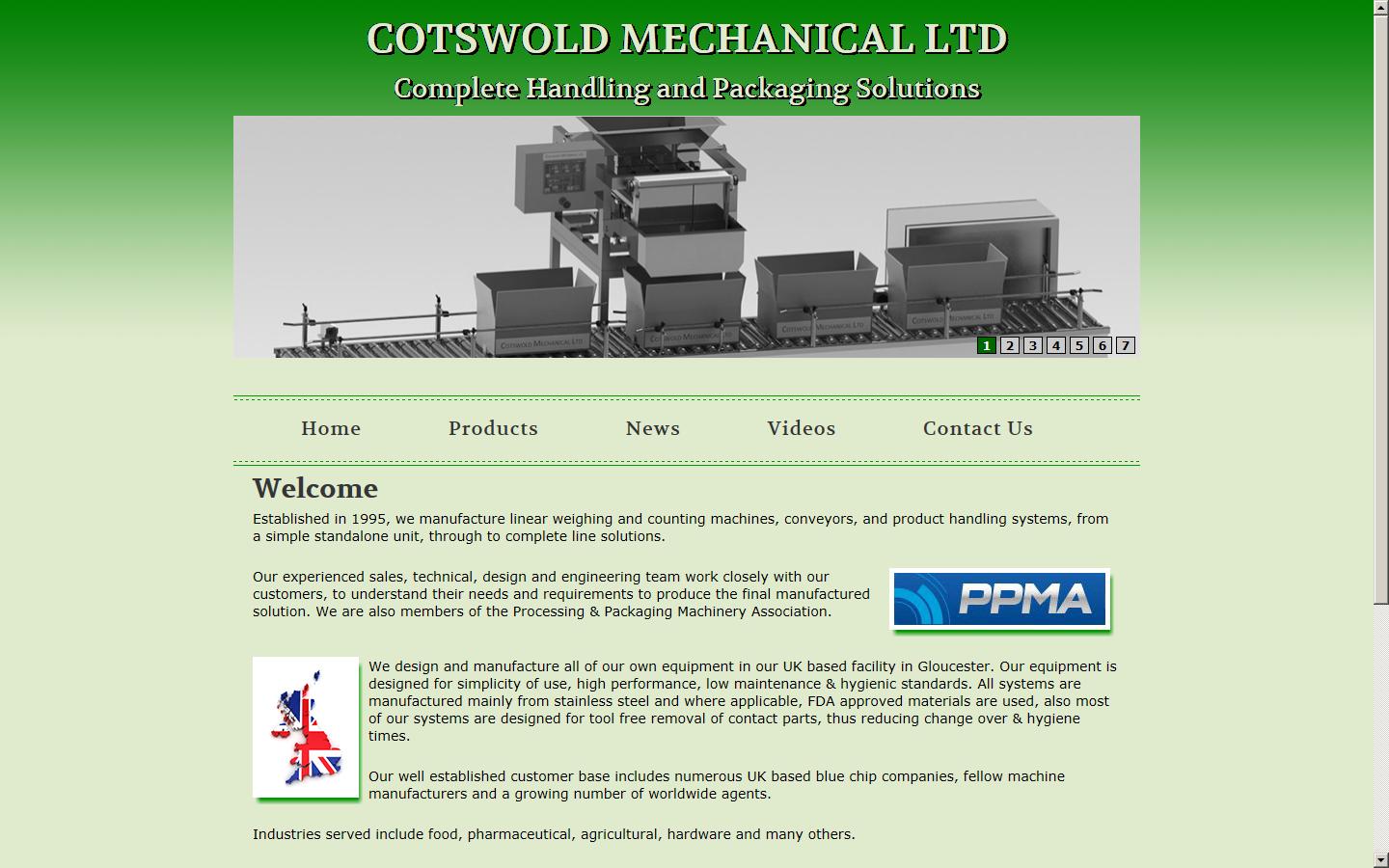 Cotswold Mechanical Handling Ltd Website