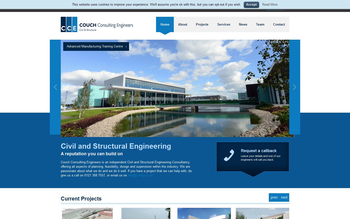 Couch Consulting Engineers Website