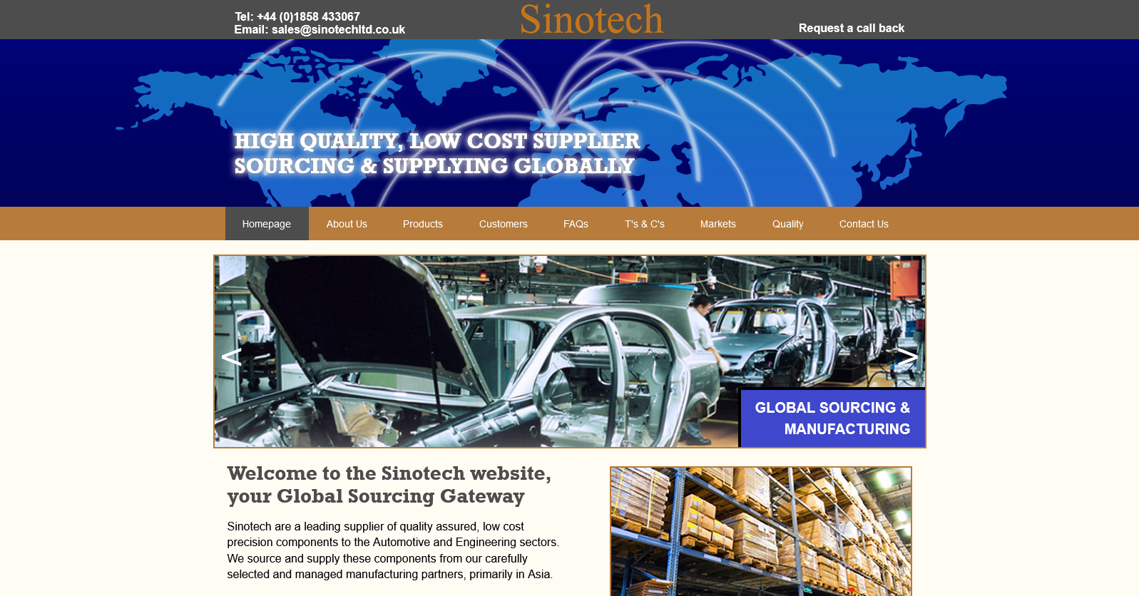 Sinotech Ltd Website