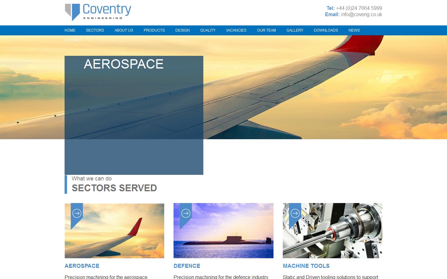 Coventry Engineering Ltd Website