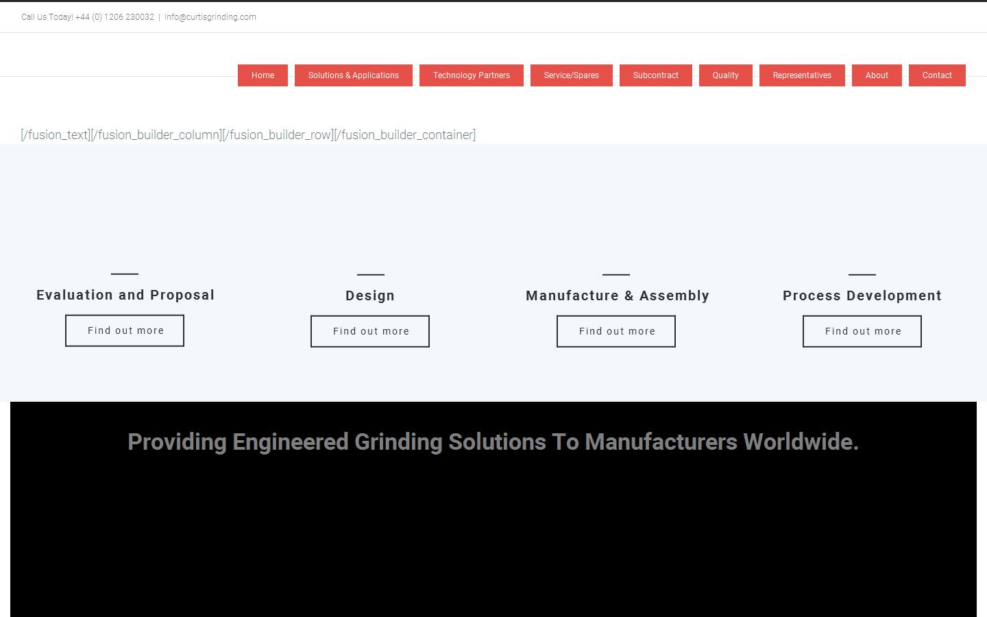 Curtis Machine Tools Ltd Website