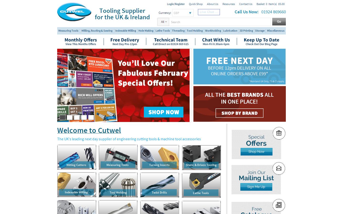 Cutwel Ltd Website