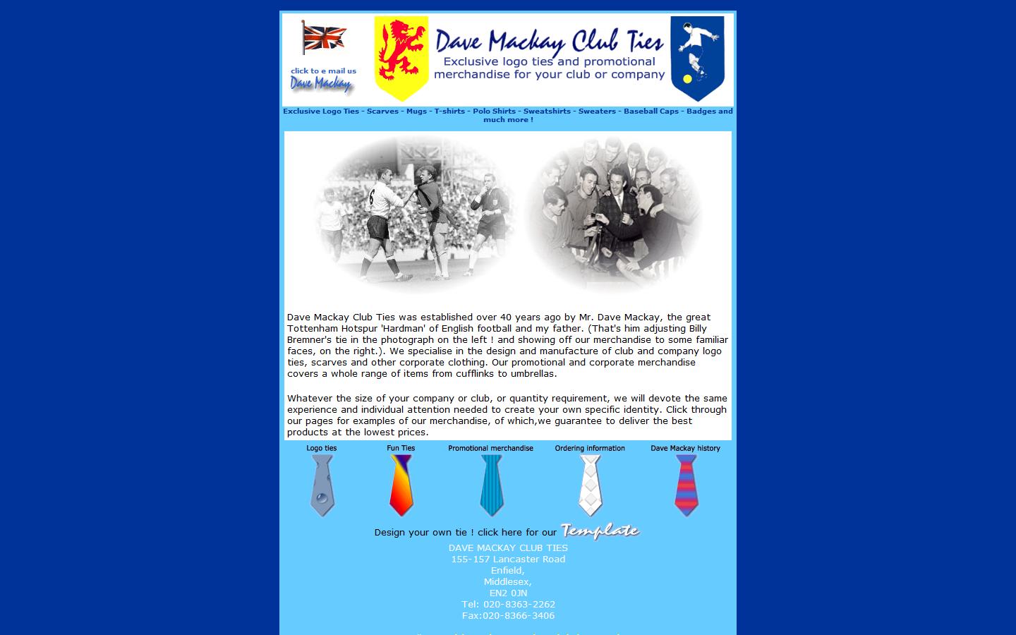 DAVE MACKAY CLUB TIES Website