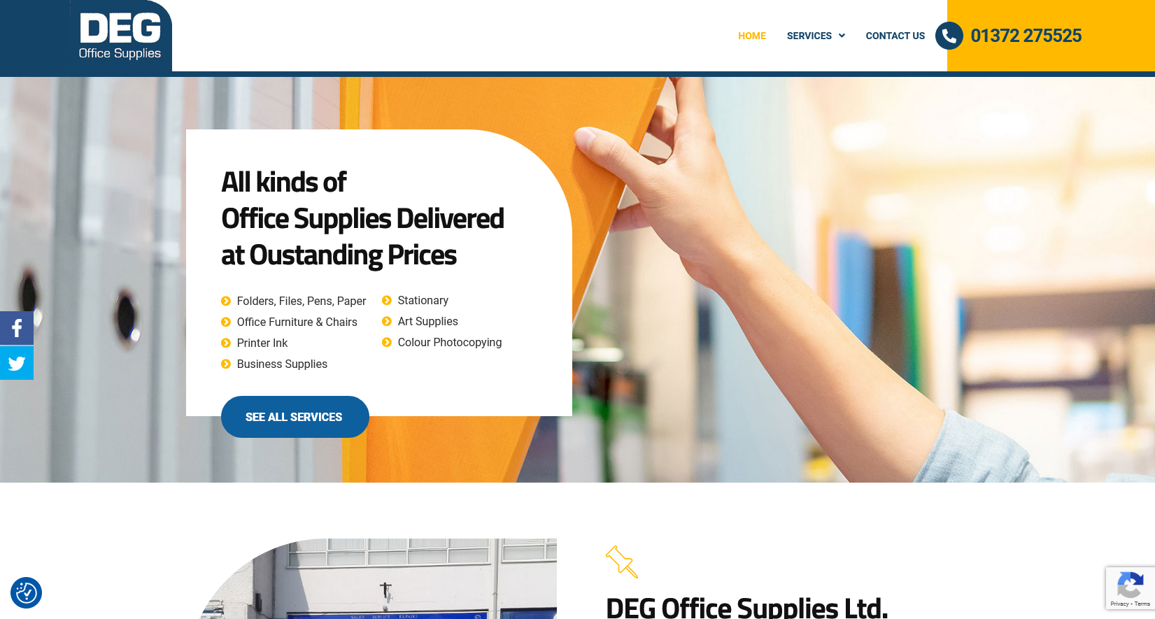 DEG Office Supplies Website