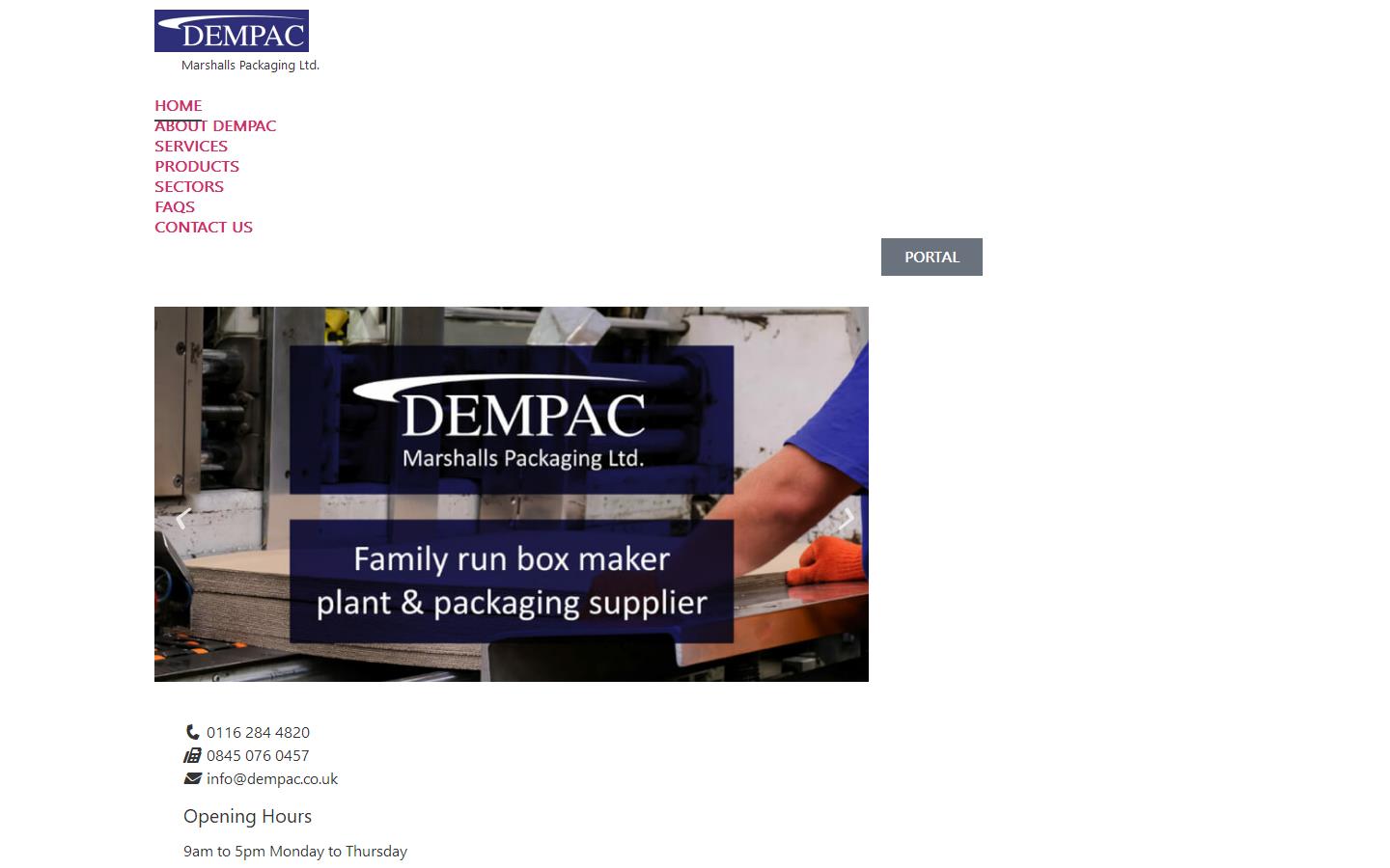 Dempac   Website