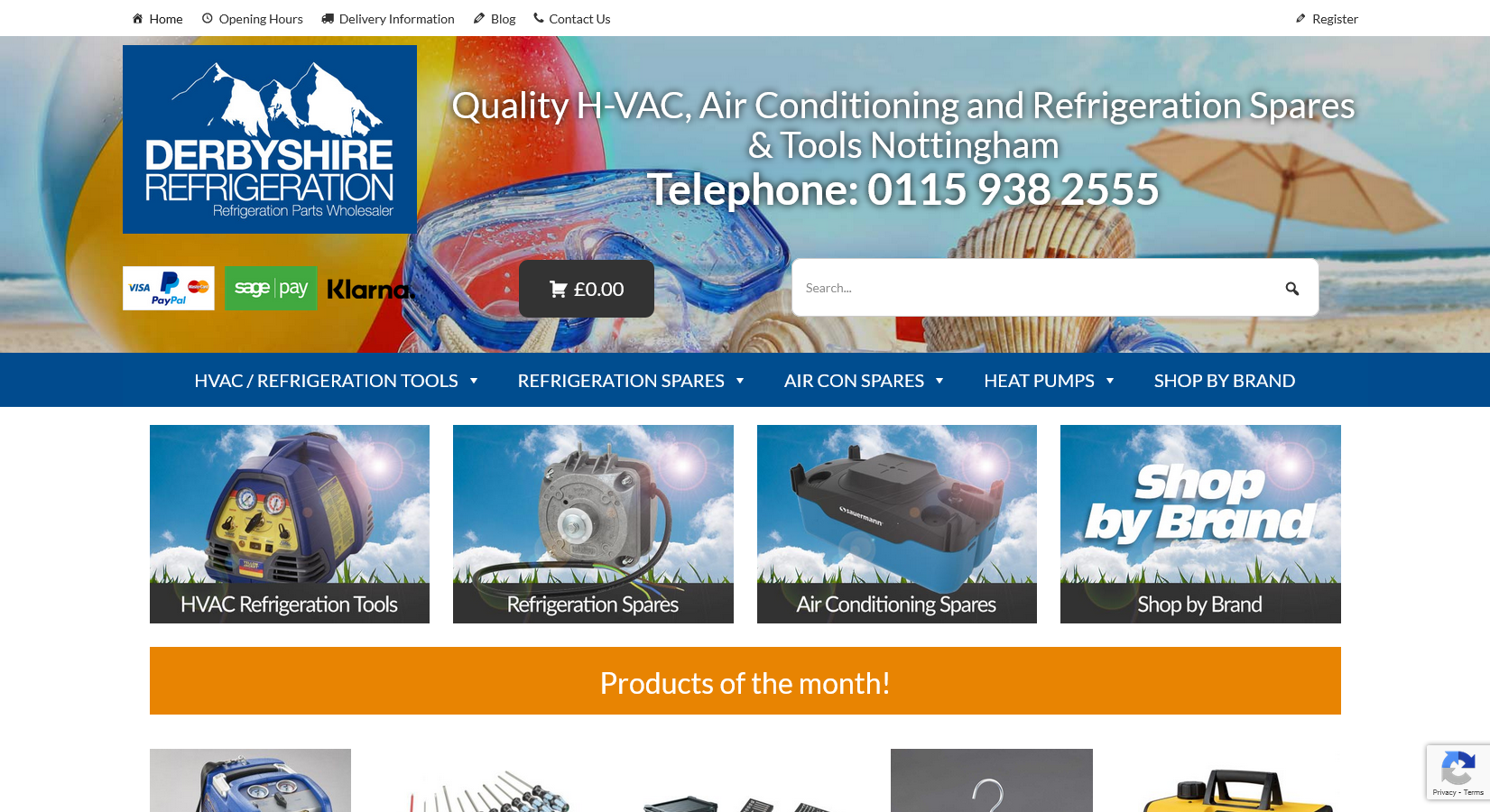 Derbyshire Refrigeration Ltd Website