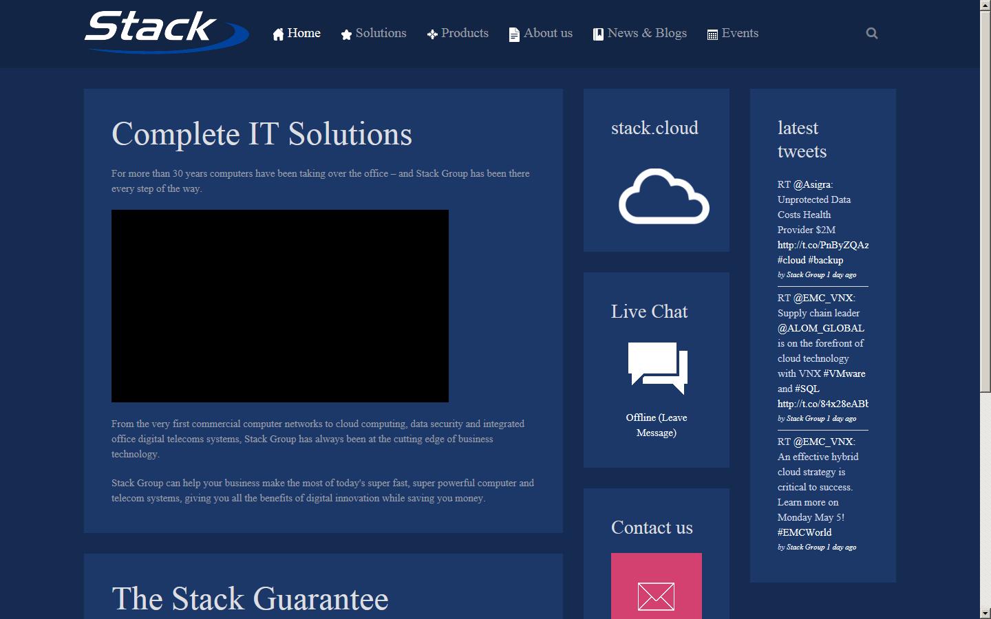 Stack Data Solutions Ltd Website