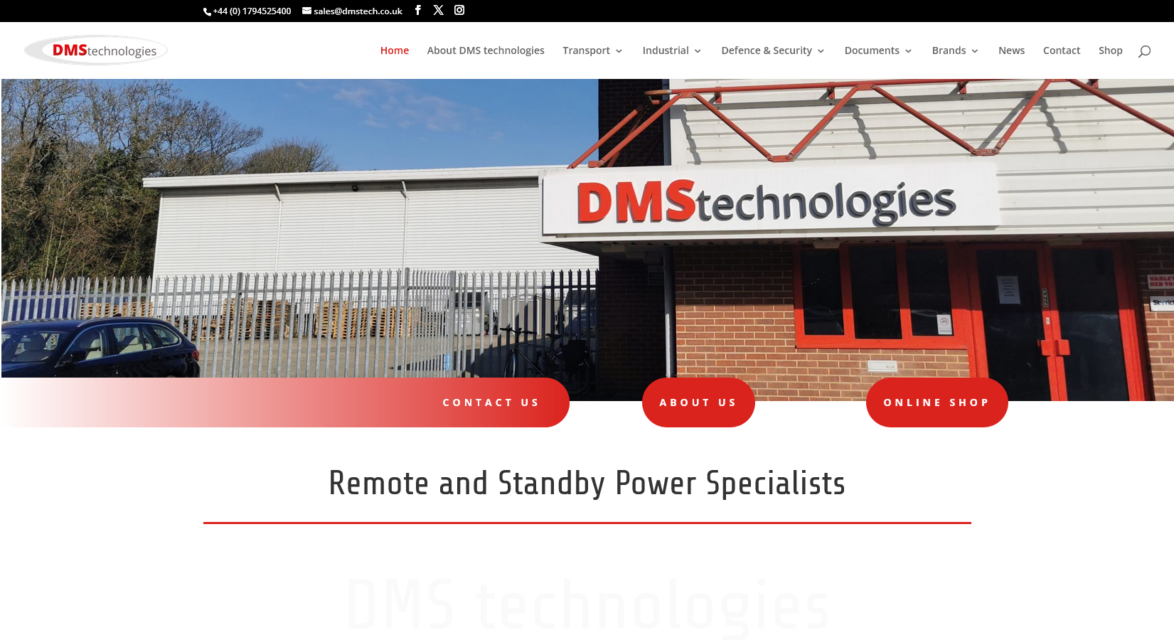 DMS Technologies Website