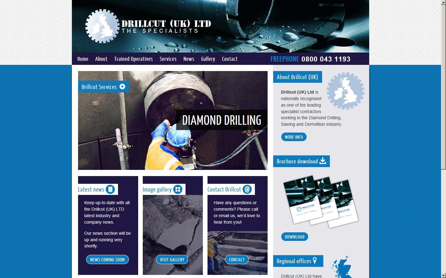 Drill Cut Ltd  Website